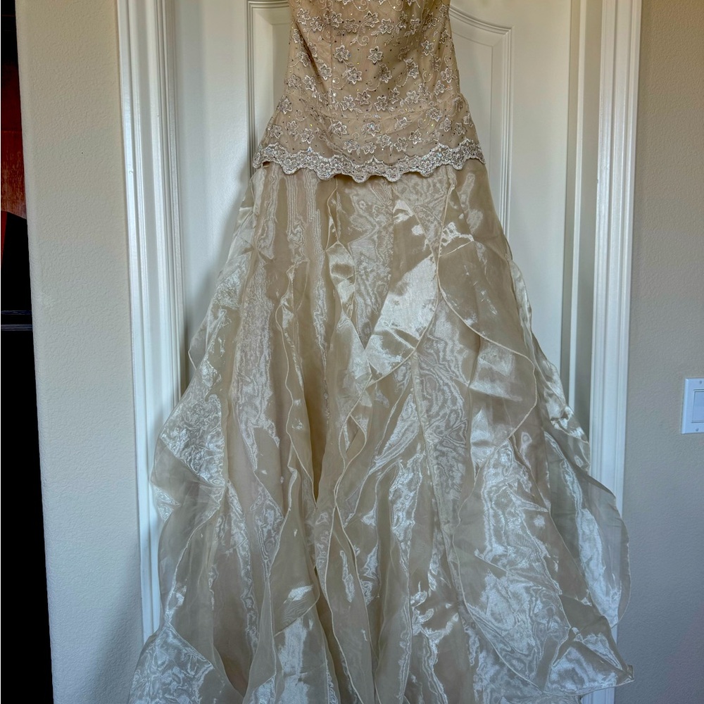 Champagne formal dress